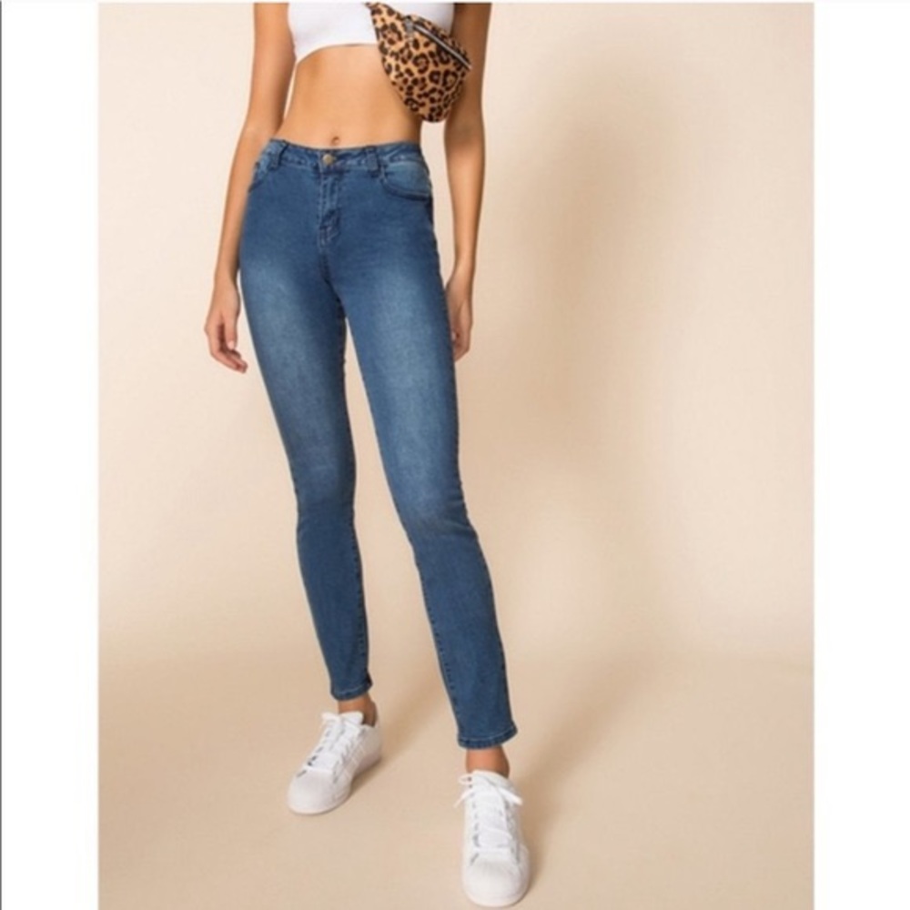 Superdown revolve high rise skinny jeans